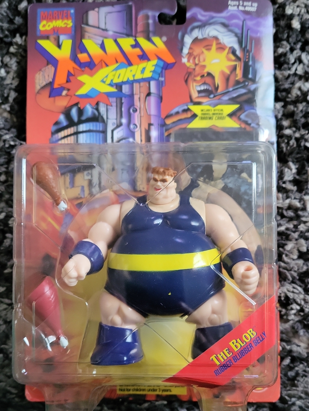 X-Men X-Force The Blob Action Figure - Navy & Yellow